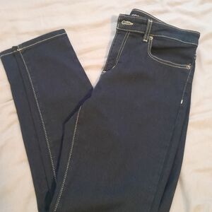 Michael Kors Dark Blue Skinny Jeans with Contrast Stitching